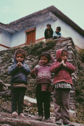 Children in the Himalayas
