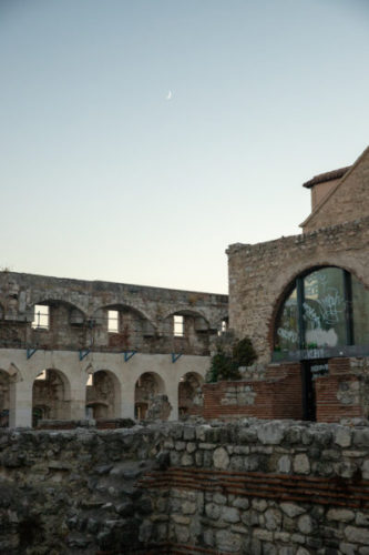 Parts of Split's ancient city walls converted into modern apartments