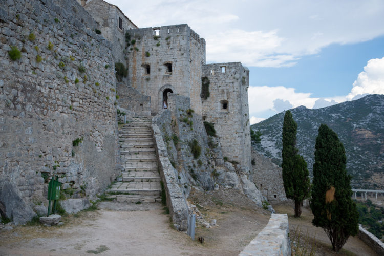 Stairs in Klis fortress used as a filming location in Game of Thrones