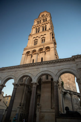 Tower of Saint Domnius Cathedral from the Peristyle