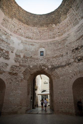 The Vestibule in Diocletian's Palace with an open air dome