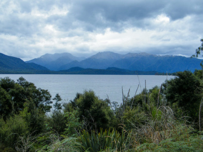 Lake Te Anau from the start of the Kepler Track