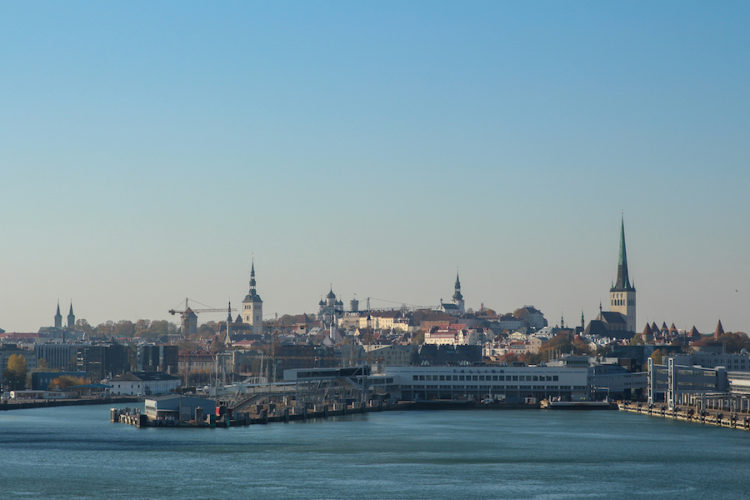 View-of-Tallinn's-skyline-from-the-sea