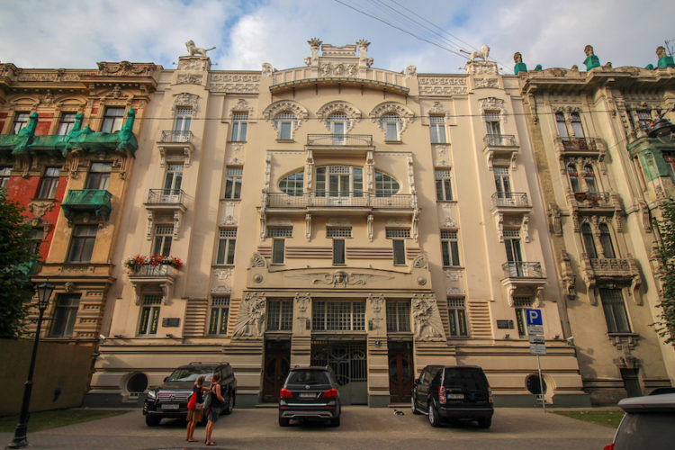 Art Nouveau buildings on Albert Street