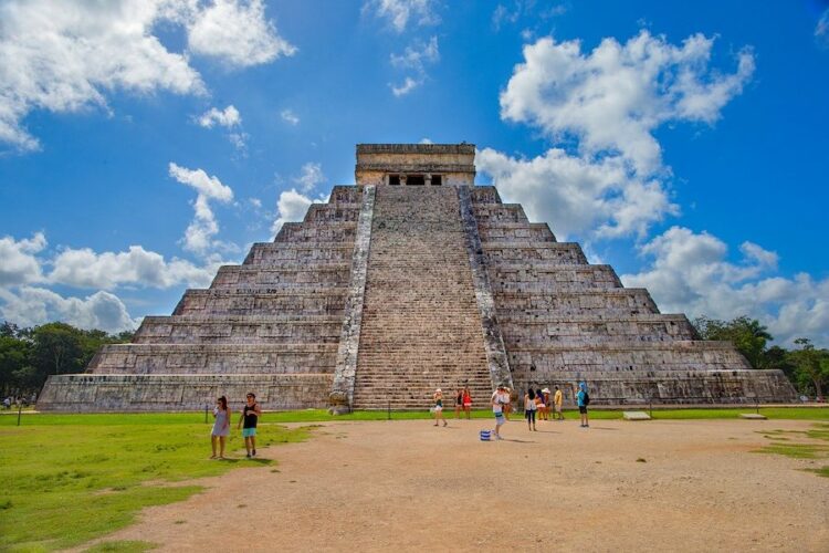 El Castillo pyramid at Chichen Itza in Yucatan