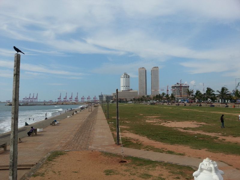 Galle Face Green seafront promenade in Colombo
