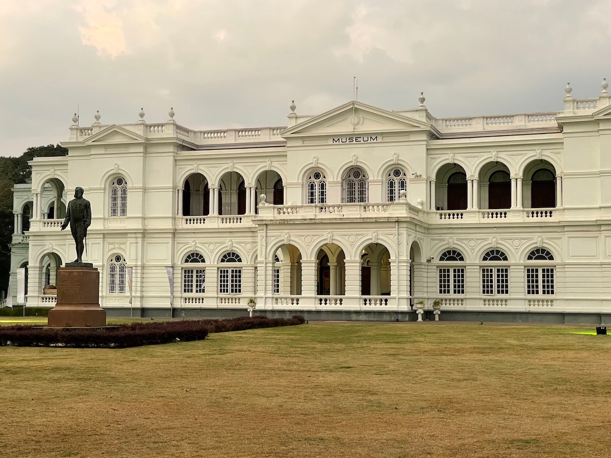 whitewashed exterior of the National Museum of Colombo