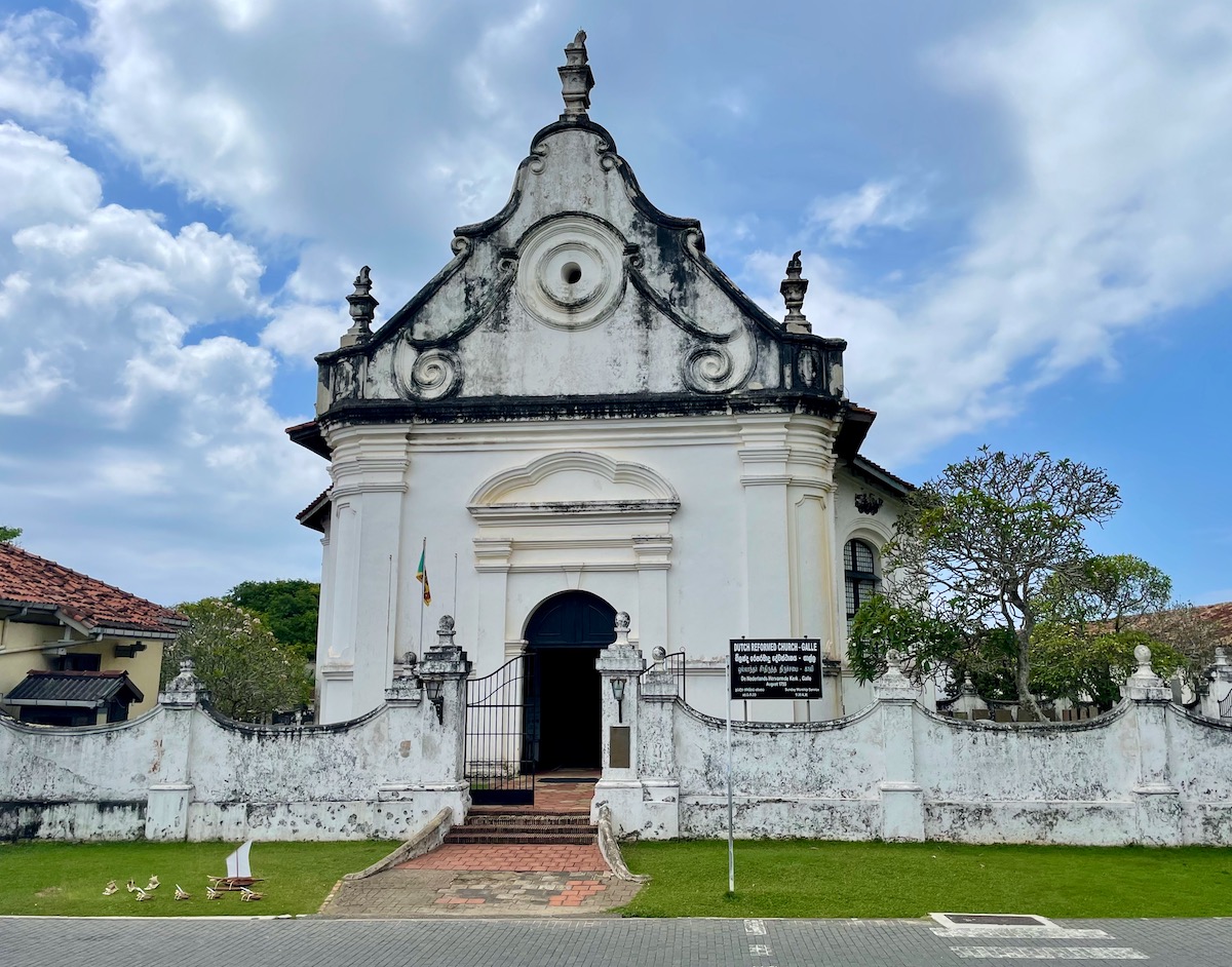 Exterior of the Dutch Reformed Church in Galle Fort