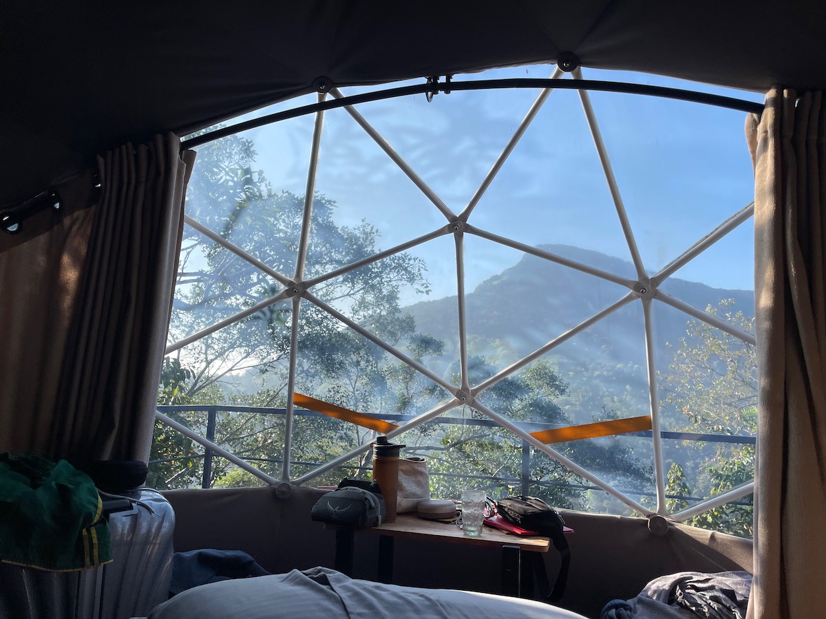 view-from-geodome-glamping-pod-in-knuckles-forest-reserve