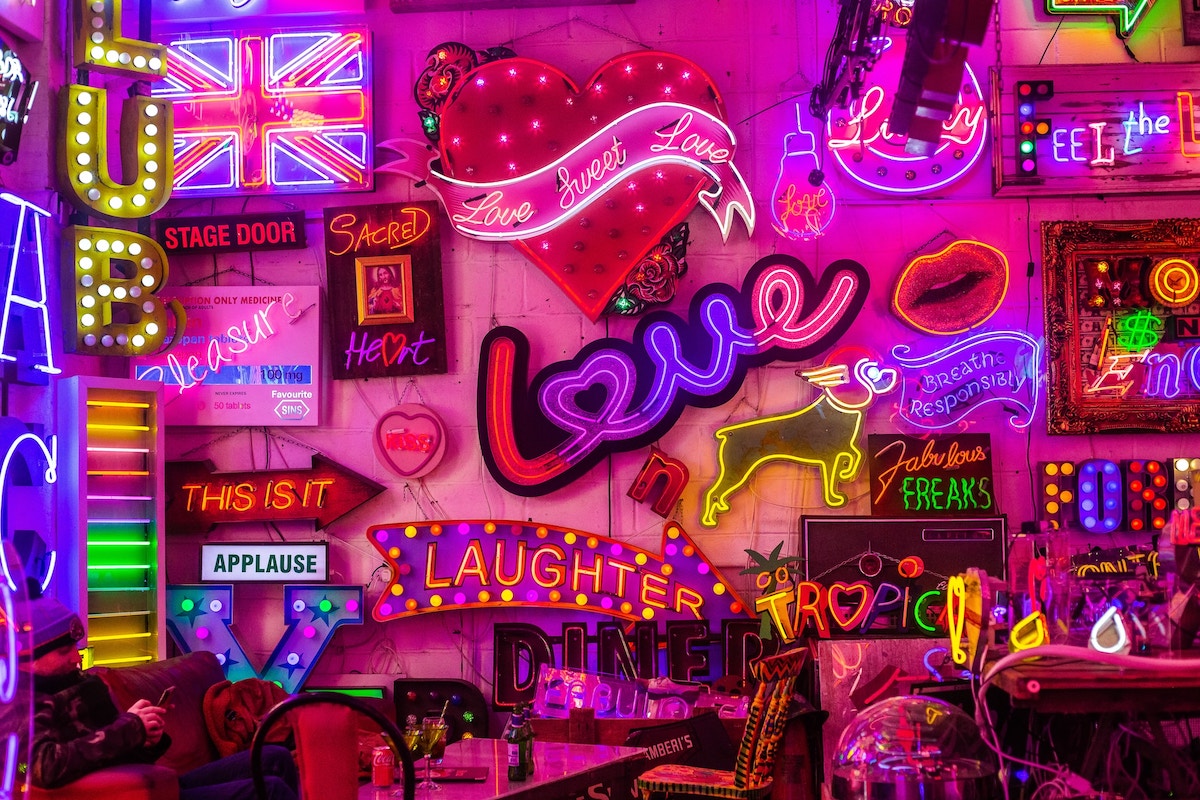 Colourful-neon-signs-inside-God's-Own-Junkyard-walthamstow