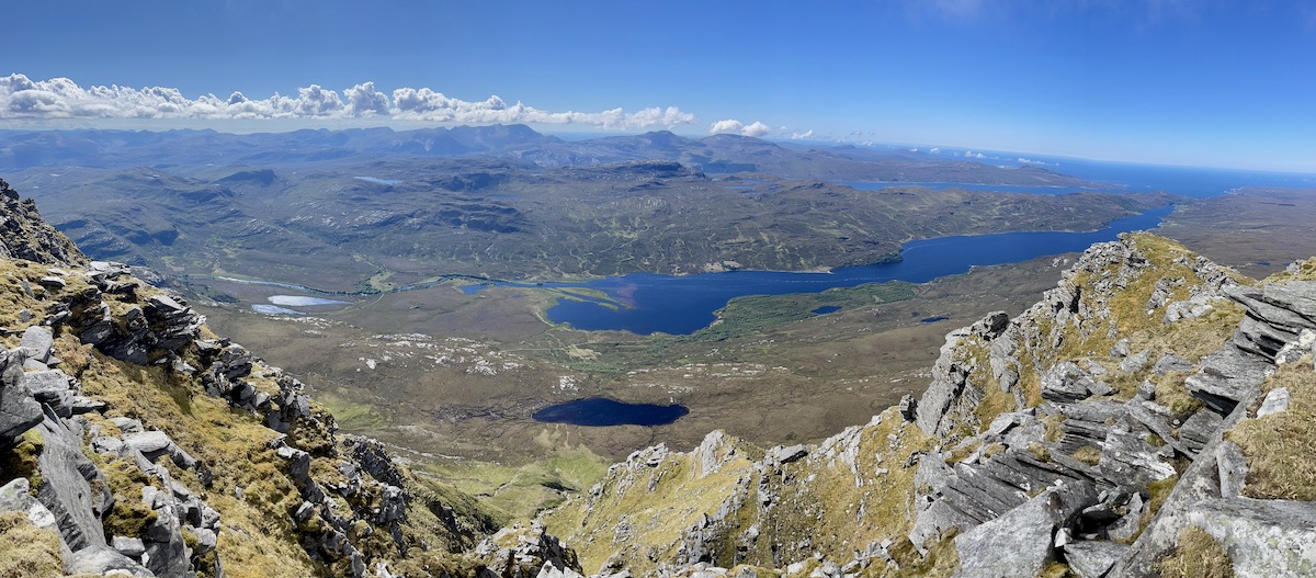 View of far northwestern Scotland from the summit of Ben Hope