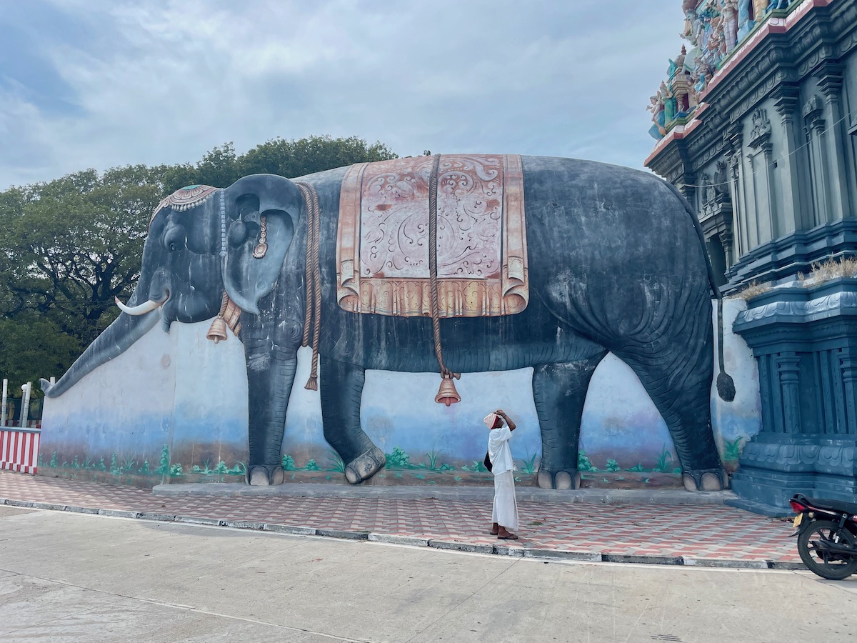 large-mural-of-an-elephant-at-Nagapooshani-Amman-Kovil