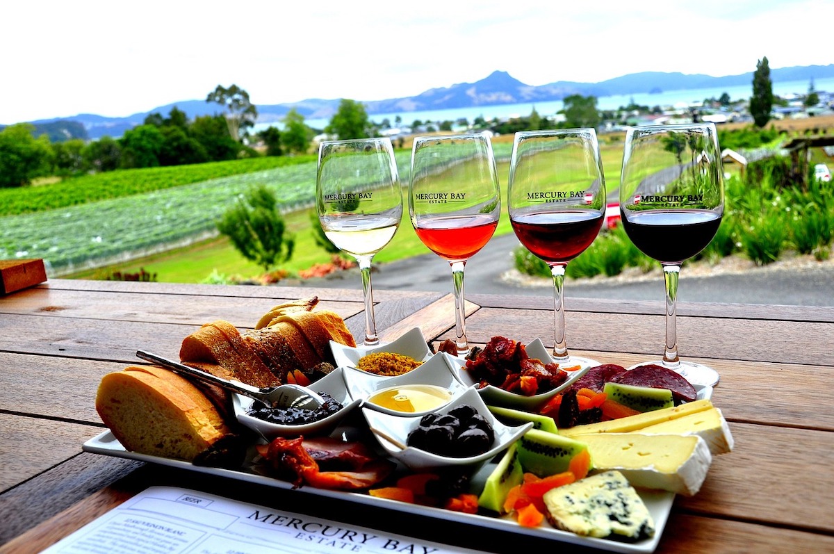 wine and food pairing and tasting in new zealand