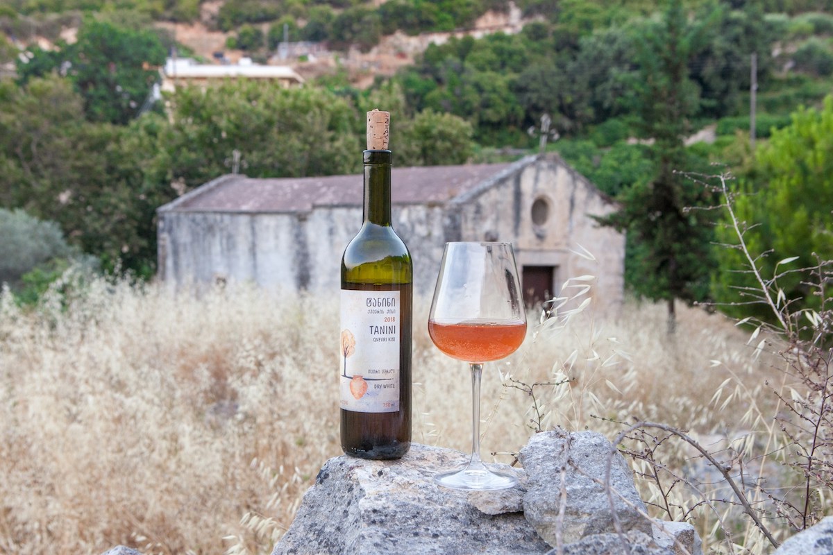 tanini orange natural wine in georgia